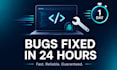 fix website bugs, errors, or responsive layout issues fast
