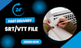 add professional subtitles and captions with srt file