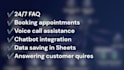 develop ai receptionist agent calling scheduling customer query