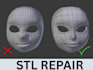 3d printing stl repair mesh repair 3d model 3d scan cleanup stl file repair fix