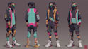 create cyberpunk and retro aesthetic characters