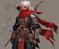 illustrate a character design, game character, concept