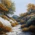 paint a real oil painting on canvas