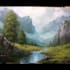 paint real oil painting on canvas