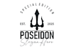 create legendary poseidon logo