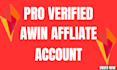create, verify, and set up your awin affiliate account