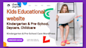 create a kindergarten, preschool, childcare, daycare website