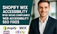 shopify wix accessibility bfsg wcag compliance web accessibility seo fixes