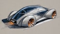 do professional concept car sketch and design illustration