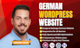 build german wordpress website, design and redesign german wordpress website