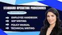 write standard operating procedures document,sops,manual,policies,user guides