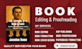 proofread christian book, romance fantasy fiction novel nonfiction book editing