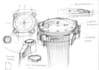 design 3d watch technical drawing, watch animation and 3d wrist watch model