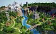 build minecraft,map, lobby, city, terain,spawn,castle in your minecraft server