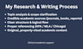 do academic research writing with proper referencing