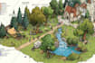 create city, event, tourist, and fantasy map illustration