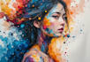 abstract painting art or color abstract art