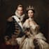 make a royal king or queen portrait for a gift