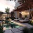 design frontyard, backyard, pool, patio as a landscape architect