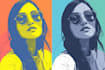 make pop art portrait of your face