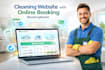 cleaning service website with booking koala, booking koala website, bookingkoala