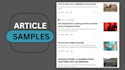 write SEO optimized blog posts and articles