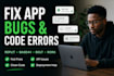 fix vibe code errors, bugs clean up lovable, replit, base44, bolt app, rork app