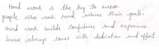 write assignments ,notes and letter