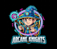 create a wizard mascot logo with t shirt design