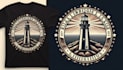 do a vintage lighthouse logo with t shirt design
