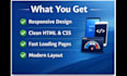 create a responsive HTML CSS website
