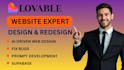 build, debug or deploy lovable ai, saas mvp, lovable dev and lovable website