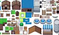 create top down pixel tilesets sprite sheets pixel character game asset tile map