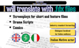 translate your script from english into italian with final draft