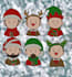 a cute christmas chibi illustration