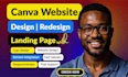 canva website design canva landing page canva website canva