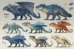concept art for dragons and monsters, creatures