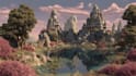 digitally paint fantasy landscape