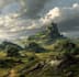 create fantasy landscape art