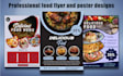 design food flyer restaurant flyer and catering menu