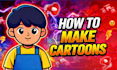 create cartoon styled youtube thumbnail designs