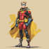 superhero character for comics