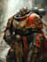 desing a warhammer 40k character illustration
