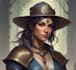 make a character sheet with a unique art style