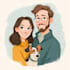 draw family portrait illustration