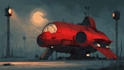 design spaceship, sci fi illustration and sci fi art