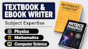 ghostwrite content for physics and math textbook or ebook