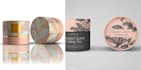 create skin care label, cosmetic logo and packaging