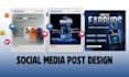 do social media post  social media manager  and post design