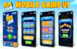 design colorful mobile game UI and 2d assets for casual games